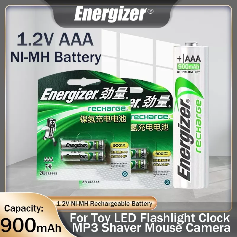 

1-4pcs Energizer 1.2V 900mAh AAA NI-MH Rechargeable Battery HR03 For Toy Flashlight Camera Shaver Scale Pre-charged 3A Batteries