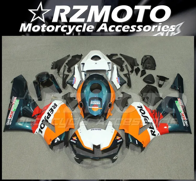 

Новый комплект обтекателей ABS, подходит для HONDA CBR600RR F5 2013 2014 2015 2016 2017 13 14 15 16 17 18, комплект кузова Repsol
