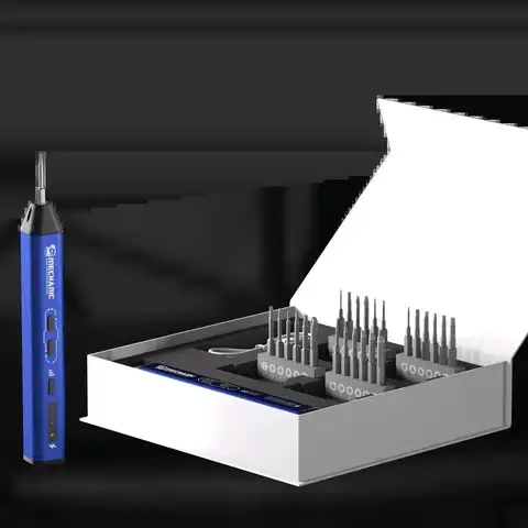 Механическая электрическая отвертка ES240, набор 24в1 для iPhone, мобильного телефона, камеры, часов, хост-ремонт, набор инструментов для разборки