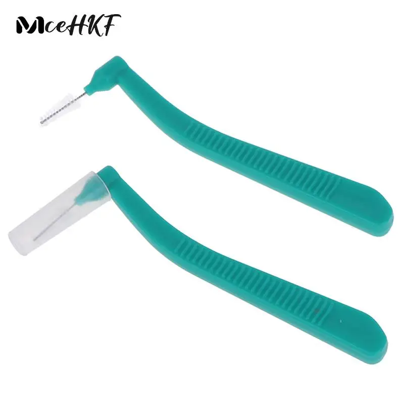 

20Pcs/box Oral Care Teeth Whitening L Shape Push-Pull Interdental Brush Dental Tooth Pick Tooth Orthodontic Toothpick ToothBrush
