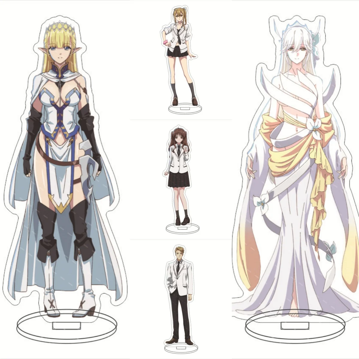 Аниме Hazure Waku no de saikyo-ni Natta Ore ga Subete wo Jurin Suru Сделано из акрила брелок аксессуары