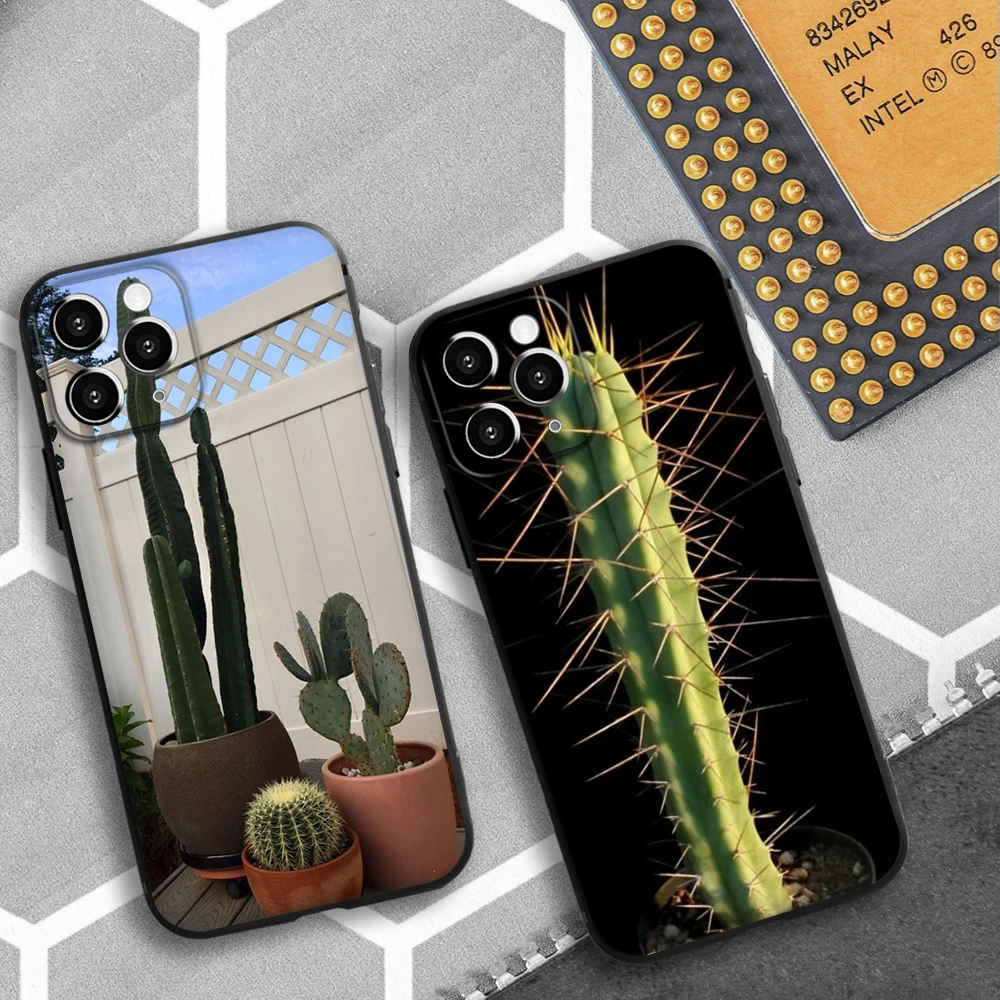 

Luxury Plants Cactus Lovely Cactus Phone Case For iphone 13 12 Pro 11 14 Pro Max X XR Mini XS MAX 7 8 plus 2020 phone Covers