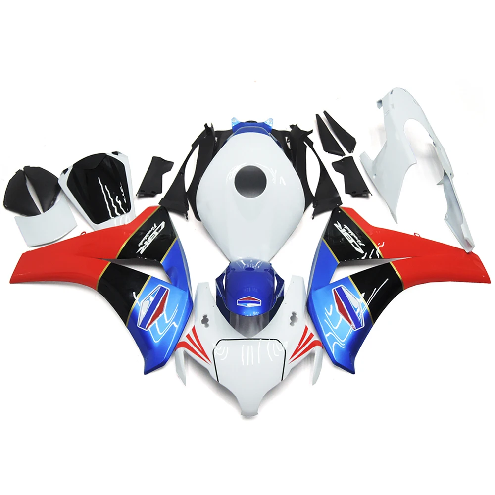 

White Blue Red Fairing Set Fit for Honda 2008 2009 2010 2011 CBR1000RR Injection Mold ABS Plastics New Bodywork 08 09 10 11