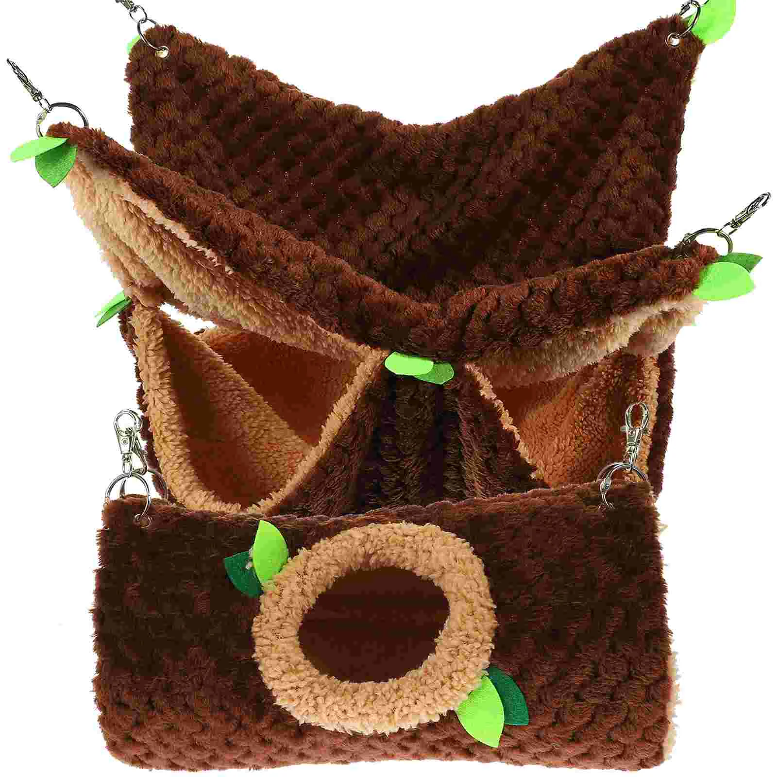 

Hammock Hamster Toys Kittens Small Animal Siesta Bag Plush Double-layer Sleeping Bed