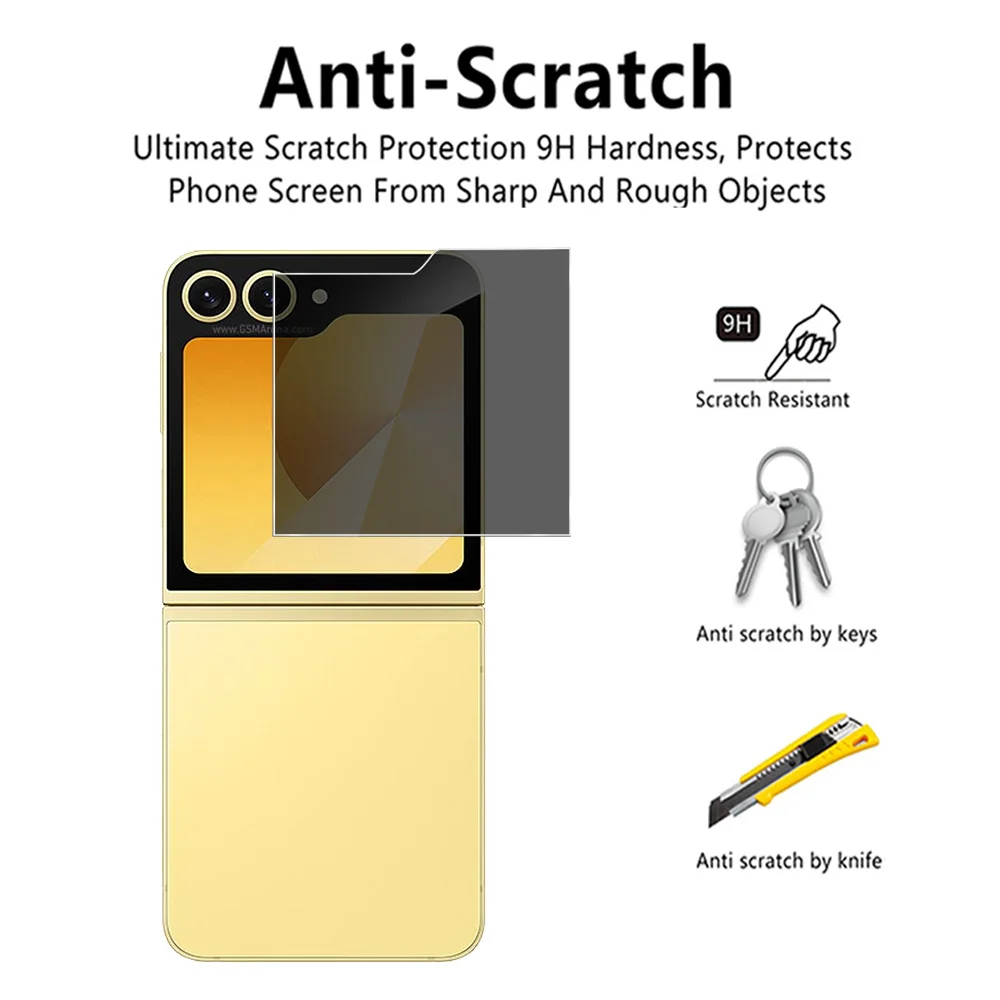 이wana szklana obudowa obiektywu aparatu 4 w 1 do Samsunga Galaxy Z Flip6 ZFlip Flip 6 ZFlip6 5G Szkło hartowane Peep-proof Screen Protector