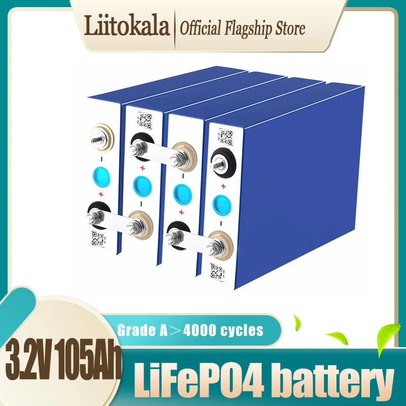 

Комплект аккумуляторов Liitokala 3,2 в А, 4-20 шт., LiFePO4 12 В 24 В 3C 270A, литий-железо-фосфатная мотоциклетная электромобиль