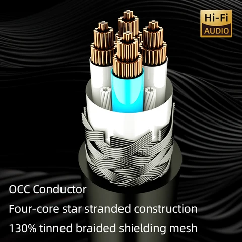 ATAUDIO HiFi AUX-кабель 3,5 мм  Heishuigui