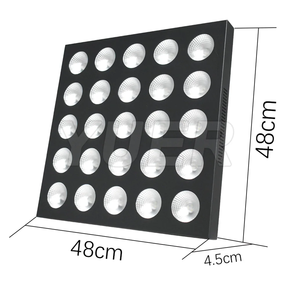 YUER 25x30 Вт светодиодное матричное сценическое освещение свадебный фон эффект
