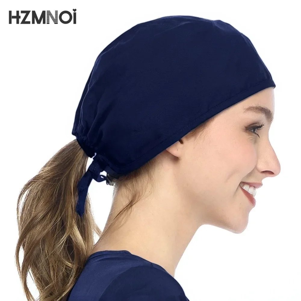 Регулируемые хирургические шапки-скрабы рабочая шапка с держателем для конского