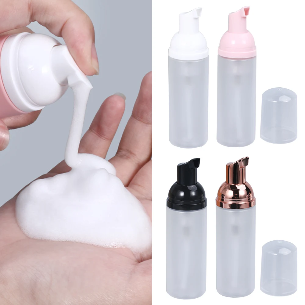 

50ml Foam Sub Bottling Bottle Refillable Mousse Facial Cleanser Pump Bottle Empty Container Travel Shampoo Foaming Bottles Set