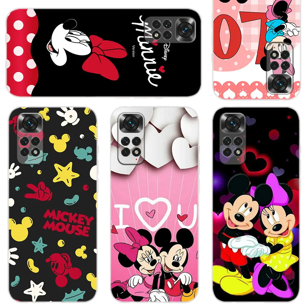 

Silicone Soft Case For Xiaomi Redmi Note 11 10 Lite 9 8 7 6 5 Pro Max 10S 9S 8T 9T Coque 4G Shell 5G Cover Mickey Mouse Disney