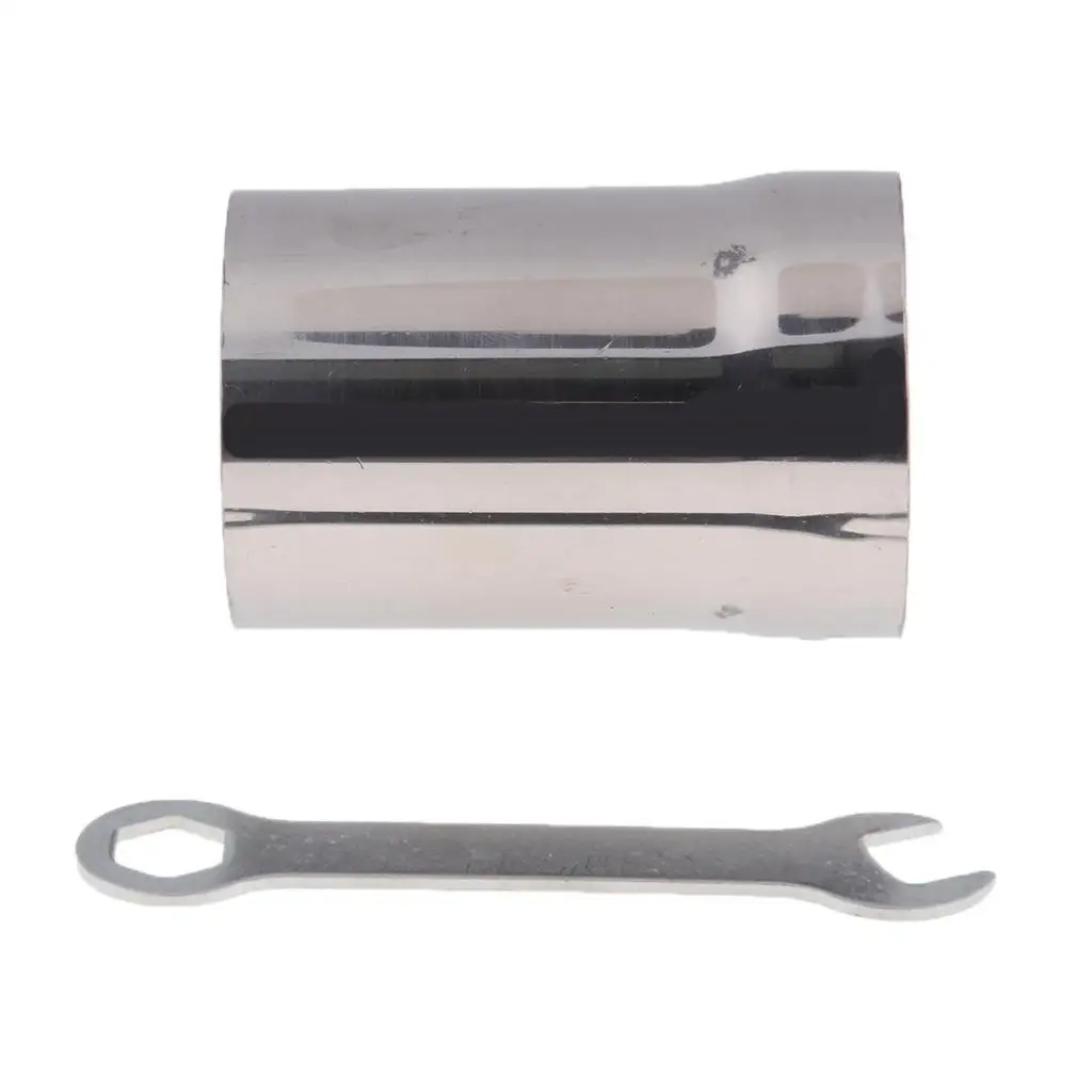 

2x Motorcycle Exhaust - 1.5 Inch 48mm Inlet Exhaust ATV Scooter Dirt Bike