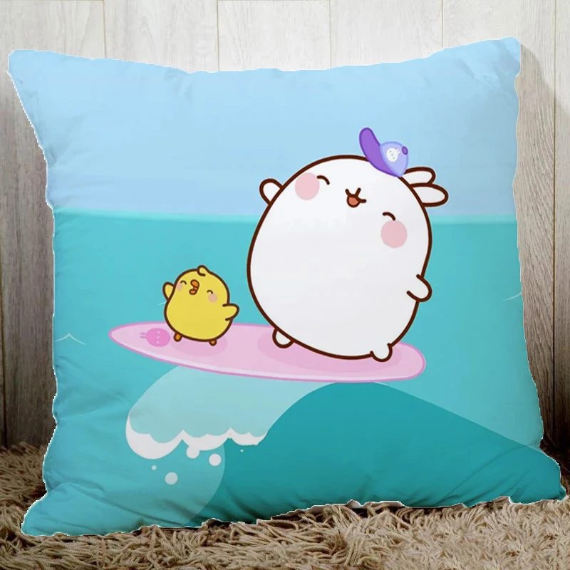 

Molang наволочки для подушек Декор для дома короткий плюшевый автомобиль диван Роскошная наволочка 45x45 наволочки для подушек наволочка для тела