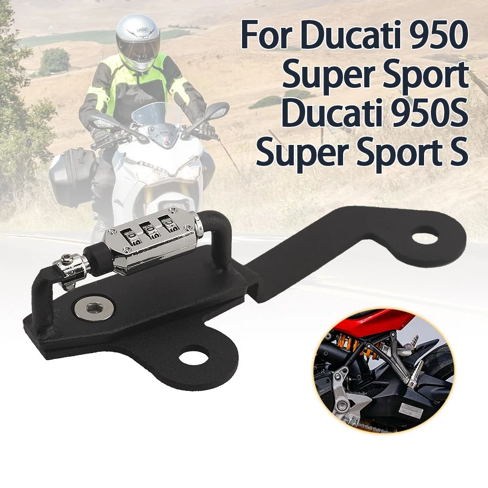 

Motorcycle Helmet Lock Helmets Security Anti-Theft Rust-Proof Lock For Ducati 950 950S Super Sport S Helmet Password Lock