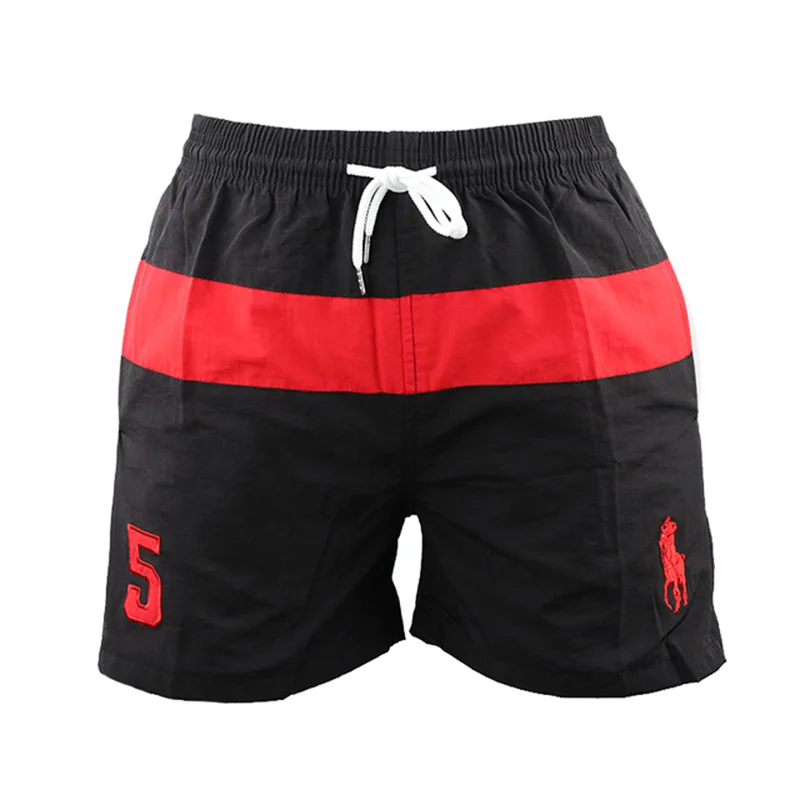 2023 Summer Men Casual Shorts Stripe Splicing Fashion Brand Beach Trunks Swim Sport Shorts Breathable Cool Fitness Jogging Pants