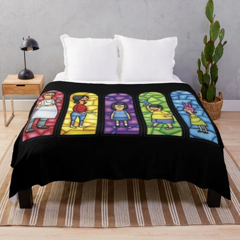 

Плед с гамбургерами BOBS, летнее хлопковое покрывало