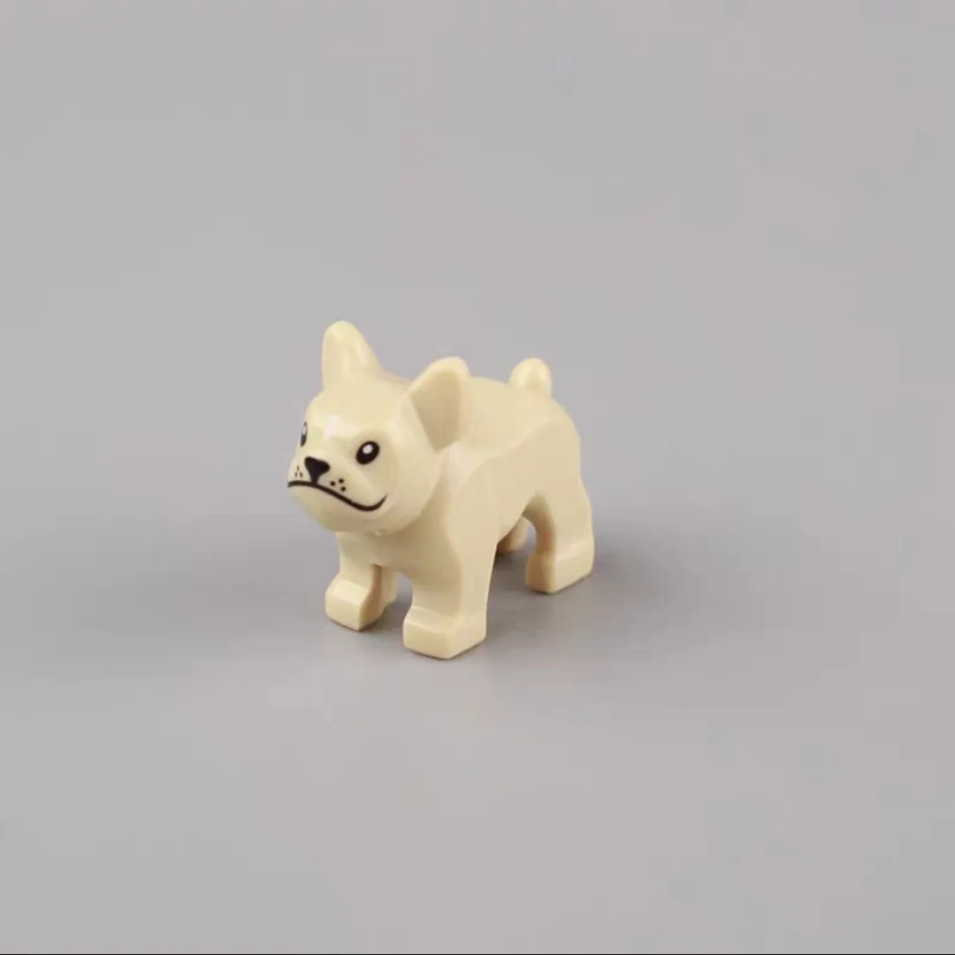 Конструктор Moc животные французский бульдог собака мини Экшн-фигурки игрушки -