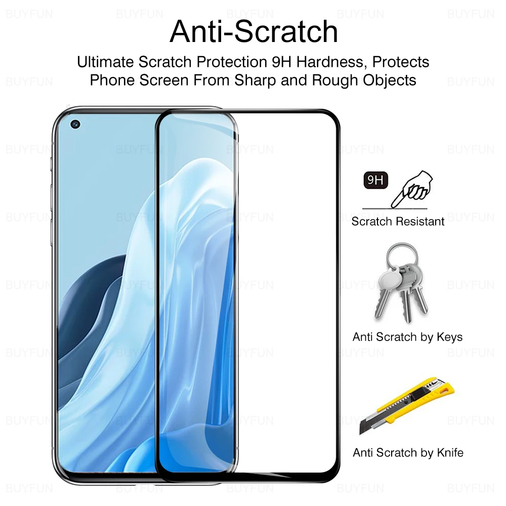 6 in 1 tempered glass for oppo find x5 x3 x2 lite screen protector film for reno7 z reno5 5g lite cover protective glass free global shipping