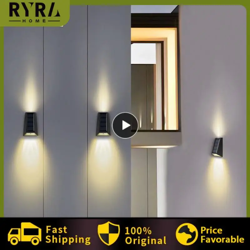 

Outdoor Wall Light Solar Charging Life Waterproof Decorative Lights Solid Body Intelligent Light Control Lighting Solar Energy