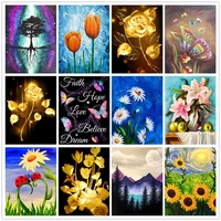 maxmpup diamond painting landscape butterfly flower art square diamond embroidery decorative painting factory direct wholesale