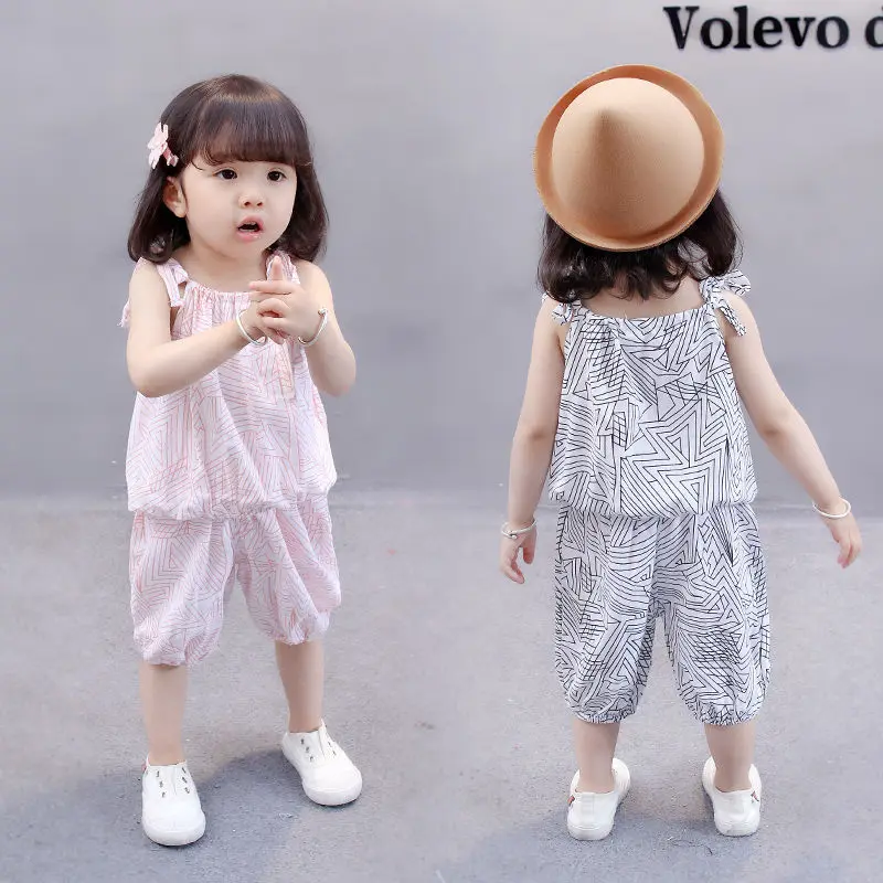 

2 шт., детский хлопковый комплект из рубашки и брюк