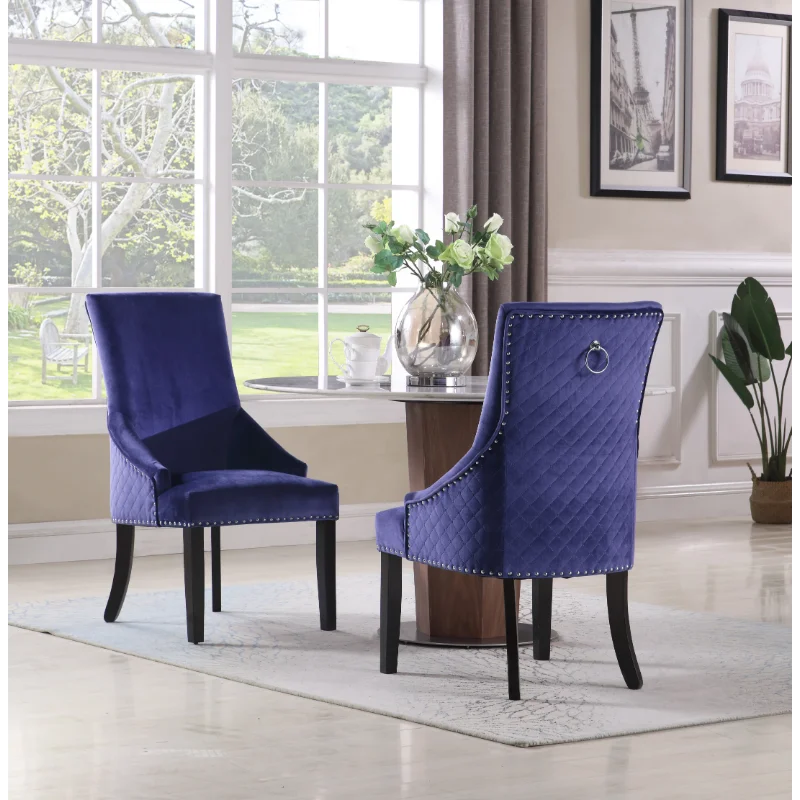

Chic Home Moishe Diamond Velvet Upholstered Dining Chair
