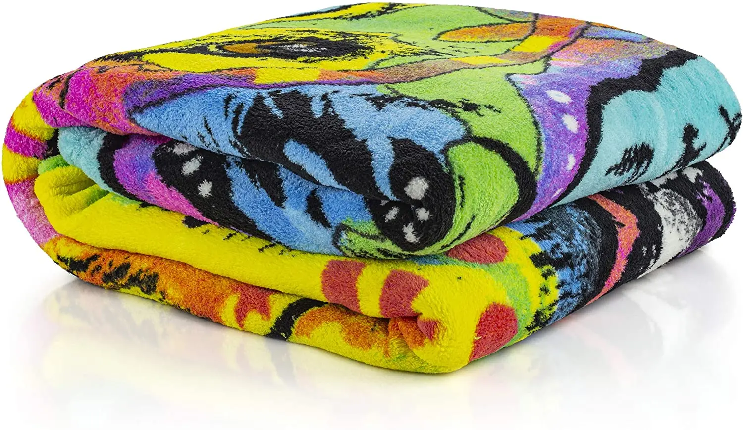 Dean Russo Love and a Dog German Shepherd Super Soft Plush Fleece Throw Blanket |