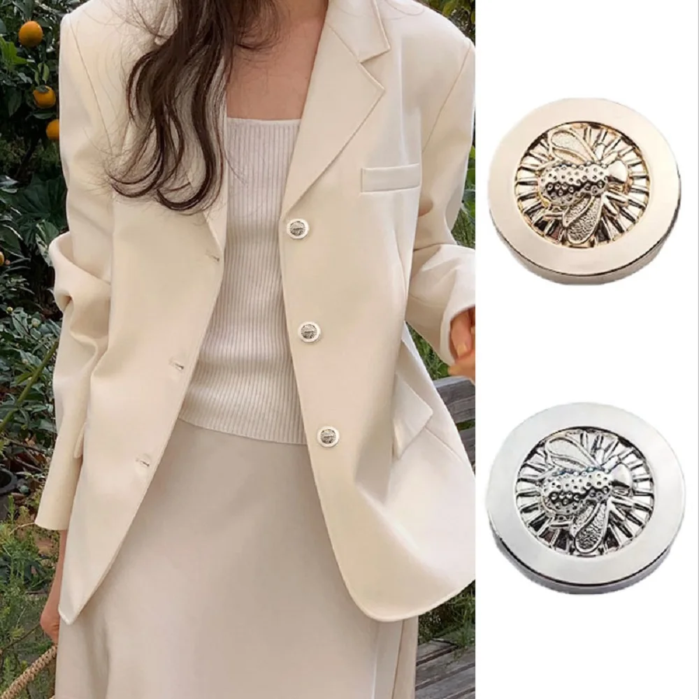 Металлические пуговицы для рубашек Модные рубашки Костюмы Одежда Швейные