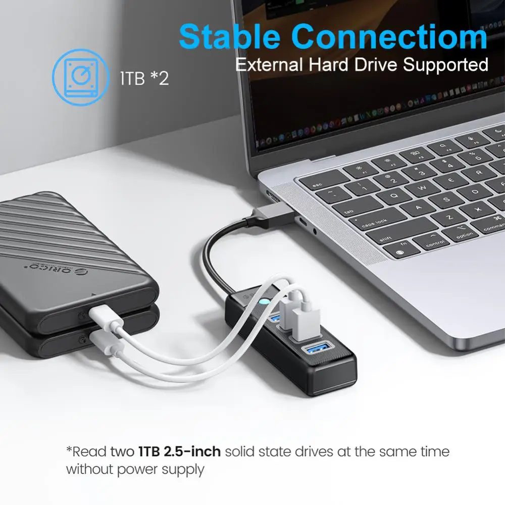 

Multi 4 Ports Adapter 3.0 Usb Power Port Usb Hub Mini High Speed Usb C Hub Laptop Accessories Splitter