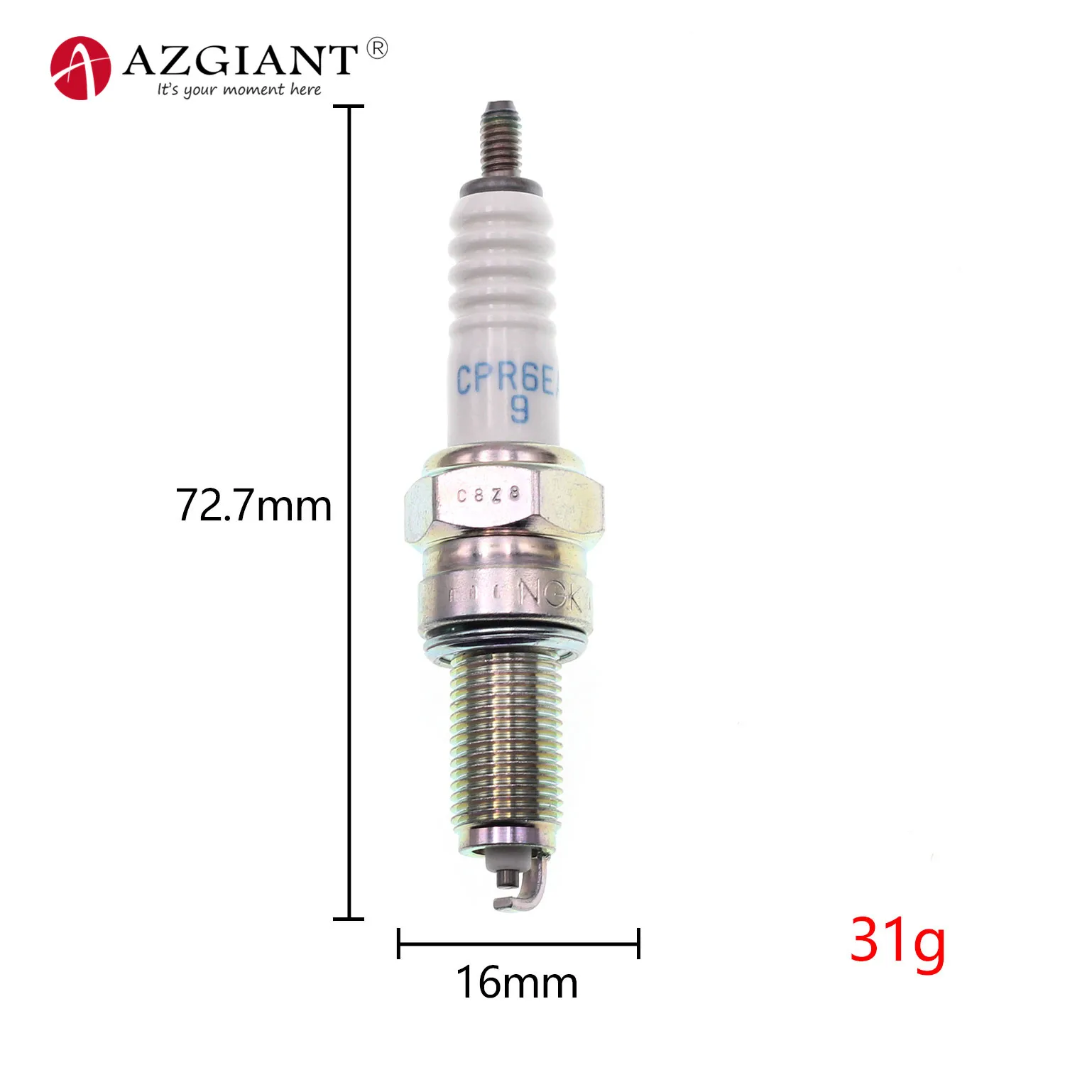 

original motorcycle Spark Plug CPR6EA-9 FOR UR5DC CPR6EB-9 CPR6EB9 IU20 U20EPR-9 U20EPR-U U20EPR9 RG9YC UR6DC