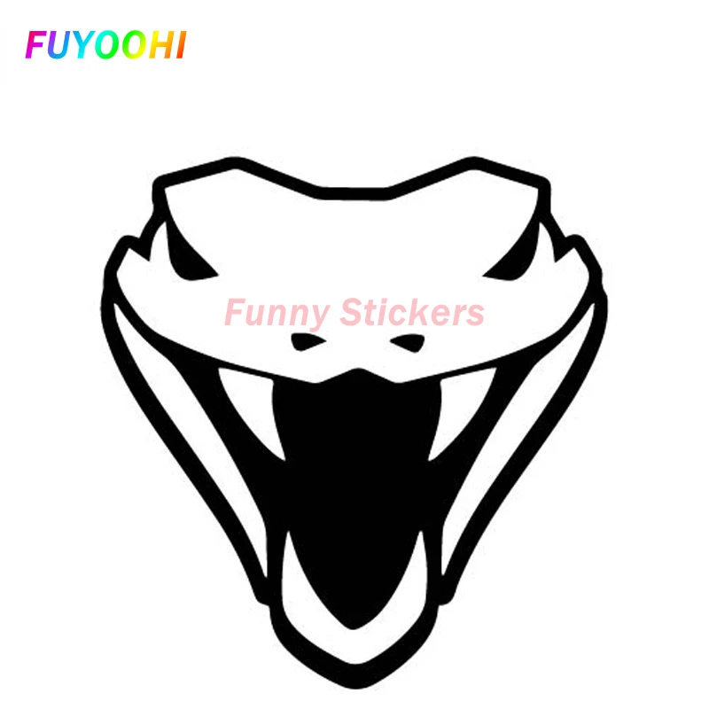 

FUYOOHI Exterior/Protection Fashion Stickers Personality Snake Head Decorate Pattern Car Stickers Bumper PVC Vinyl Decal