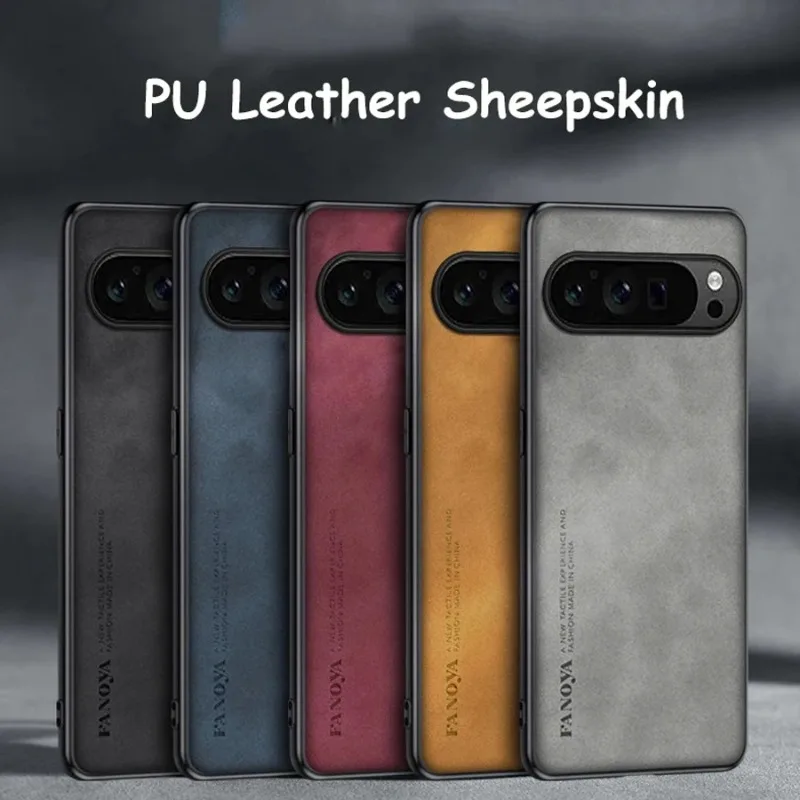 Роскошный кожаный чехол из искусственной кожи для Google Pixel 9 Pro XL 9pro матовый