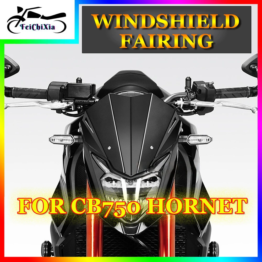 

Motorcycle Accessories Windshield For HONDA CB 750 Hornet CB750 HORNET 2023 Wind Shield Deflector Aluminum Black Windscreen