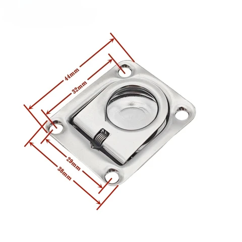 4 шт., D-образные кольца из нержавеющей стали, утопленные анкерные кольца, крепежное кольцо для прицепа, грузовика, лодки, транспортных средств, напольный кронштейн