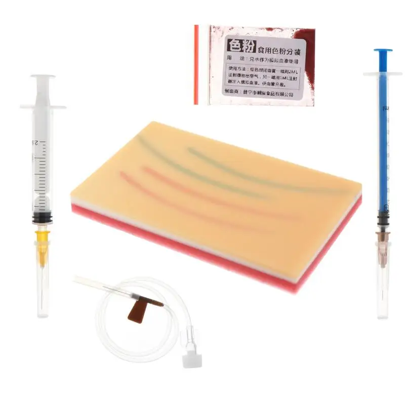 

Student Injection Training Pad Model Silicone Human Skin Injection Practice Pad Nursing Professional Intravenous Practice