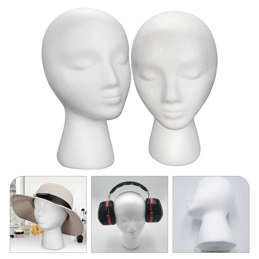 

Head Mannequinstand Display Model Hat Female Formaking Manikin Block Heads Headphone Headset Styrofoamcosmetology Headband Rack