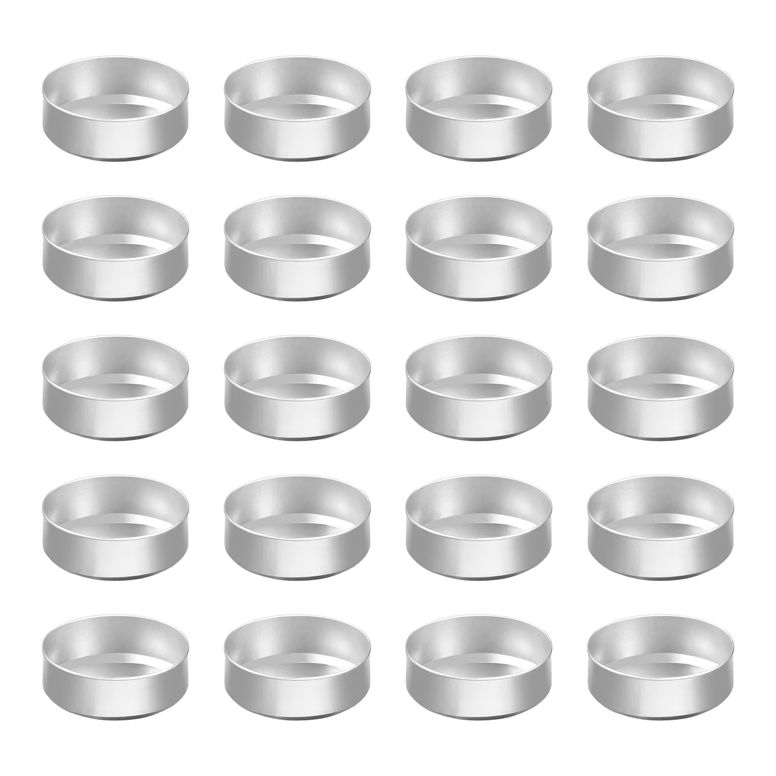 

SUPVOX 200pcs Aluminum Tea Light Tins Can Scented Making Container Empty Case for Holding DIY Making (Silver)