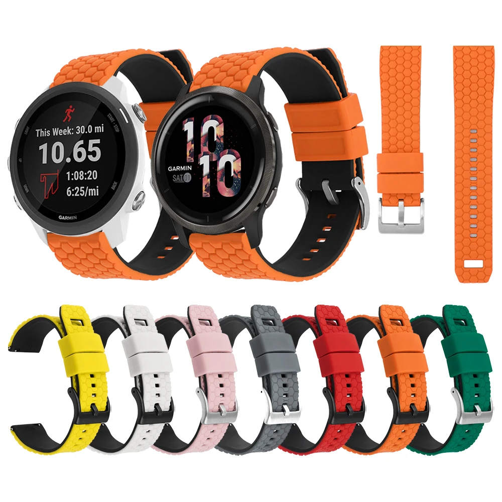 

Быстросъемный ремешок для наручных часов Garmin CAME 2 Plus Venu2/Vivoactive 4 3, силиконовый ремешок Forerunner 55 245 645, ремешок для часов