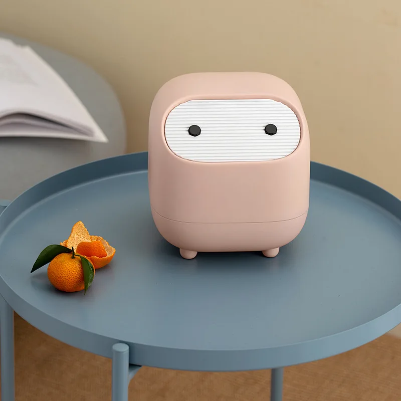 

Mini Double-layer Desktop Trash Can Creative Press Trash Can Living Room Car Dresser Office Kitchen Desktop Small Paper Basket