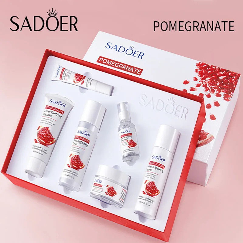 Фото 6 шт., набор яркой кожи Granate Vitality, свежий и легкий впитывающий, глубокий уход, восстанавливающий кожу, улучшает сухость №1