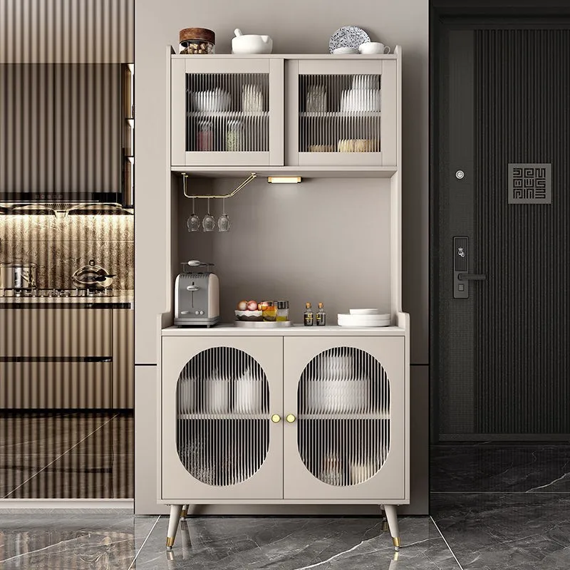 

Nordic Light Luxury Rock Plate Dinner Side Cabinet, Wine Cabinet, Modern Simple and Multifunctional Storage, High Cabinet, Tea W