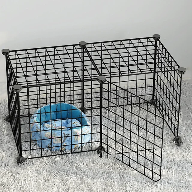 Dog Fence Petgate Pen Indoor Outdoor Playpen Pets Mesh Puppy Playdogs Bed Cushionwindow Car Fences Barrier Crate Net  2