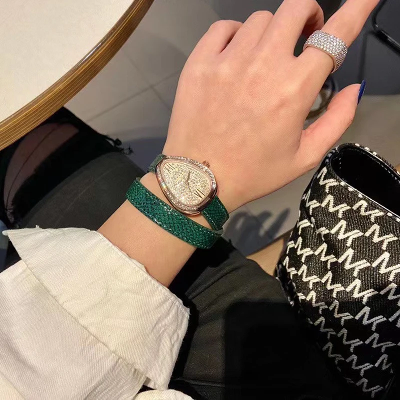 Women Watches Leather Band Luxury Quartz Watch Waterproof Fashion Diamond Creative Wristwatch For Women Girls Ladies Reloj mujer enlarge