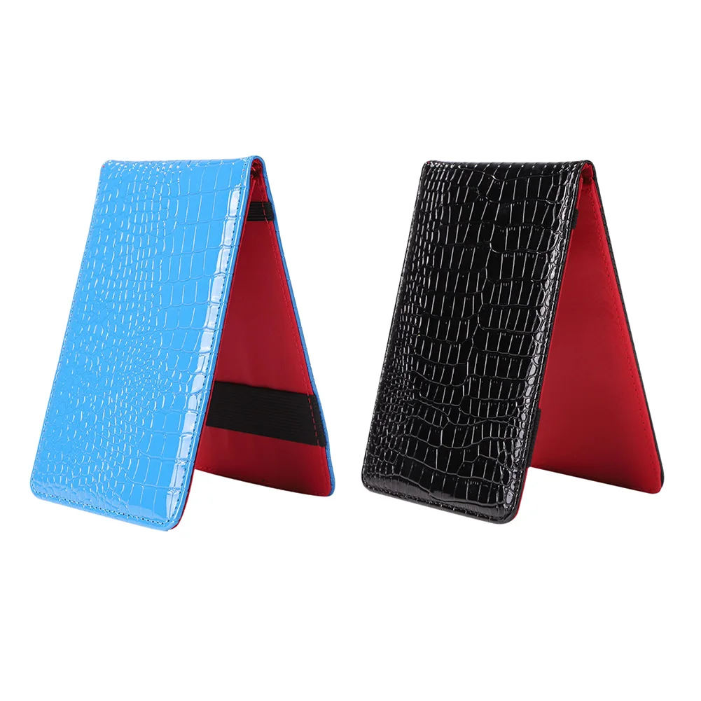 

Golf Scorecard Holder Leather Score Notebook with Pencil Holder Portable Ball Game Score Book for Daily Training