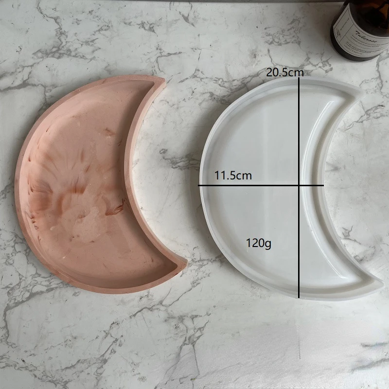 Силиконовая форма Moon коробка для хранения зеркальная гипсовая смола сделай сам