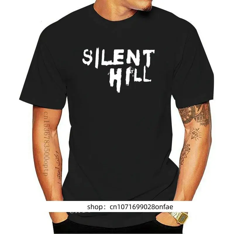 

Тихий Хилл Бару Kaus Silent Hill Kaus Pantai Print Kaus Print 100 персенский Katun Pria Kaos Lengan Pendek Lengan