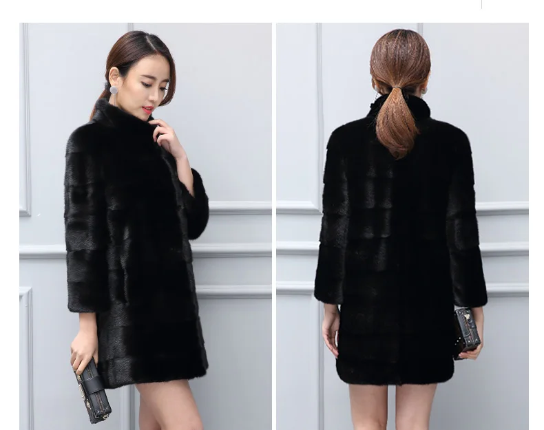 Fashion Overcoat Female Coats Woman Winter 2022 Fur Rabbit Fur Thick Winter Casual No Fur Real Fur Woman Coat Wsr818
