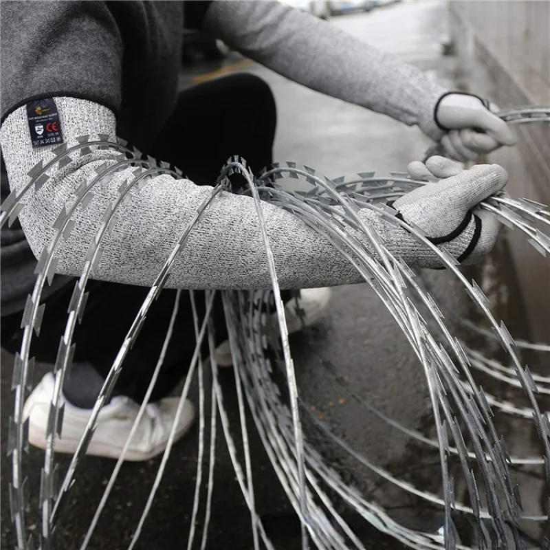 

1Pc Level 5 HPPE Cut Resistant Anti-Puncture Work Protection Arm Sleeve Cover Cut-resistant Arm Sleeve ED-shipping Gloves