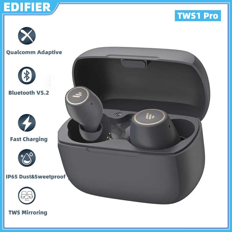 Беспроводные наушники EDIFIER TWS1 Pro Bluetooth 5 2 aptX с функцией быстрой зарядки |