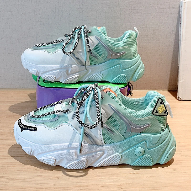 

Женские кроссовки, Новинка Весна 2023, уличный стиль, высокая амортизирующая обувь для фитнеса, женская повседневная спортивная обувь для бег...